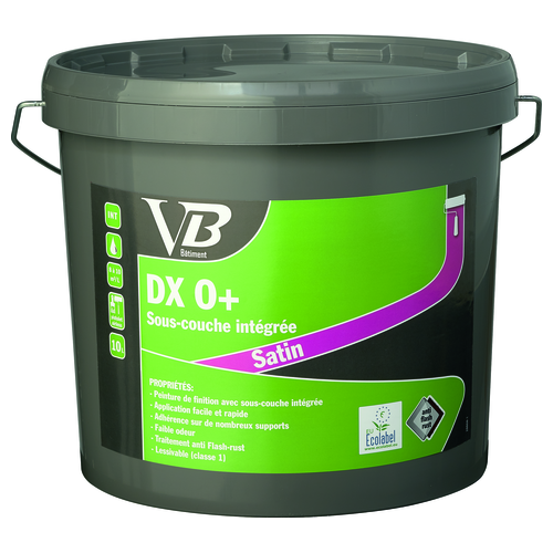 PEINTURE DE FINITION ACRYLIQUE DX O+ SATIN - MUR - VB - 1L