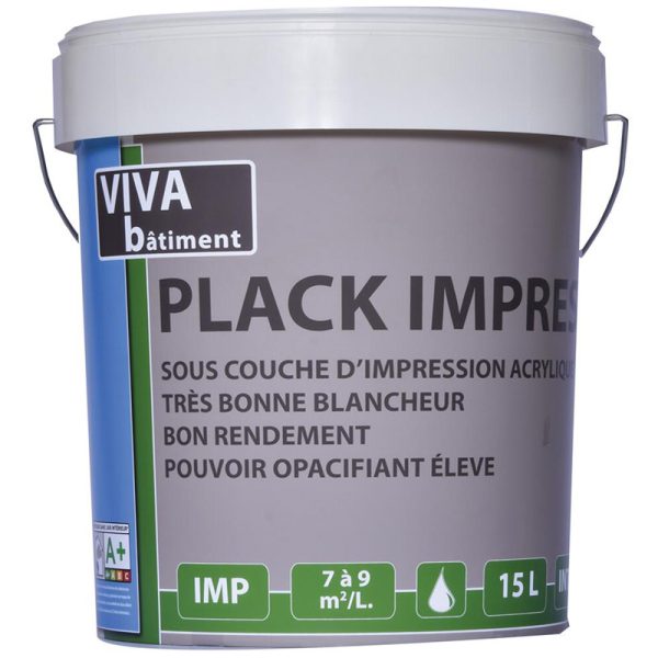 PEINTURE D'IMPRESSION ACRYLIQUE PLACK IMPRESS - MUR - VB -15L