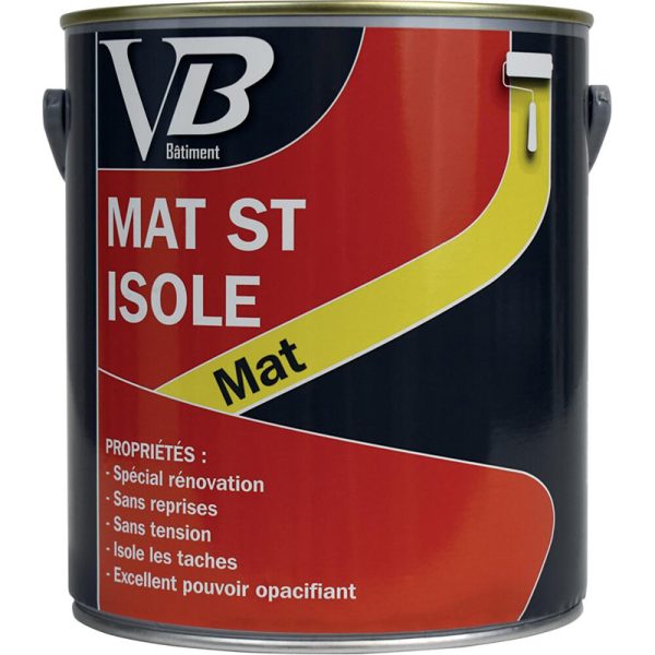 PEINTURE GLYCERO MAT ST ISOLE - MUR - VB - 2L5