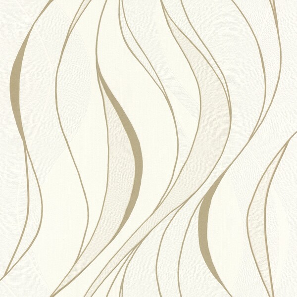 PAPIER PEINT RELIEF VAGUE - OR - CLASSIQUE - RASCH