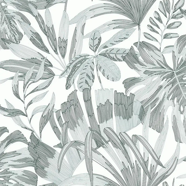 PAPIER PEINT SYMPHONIE TROPICAL - VERT - VEGETAL - LUTECE