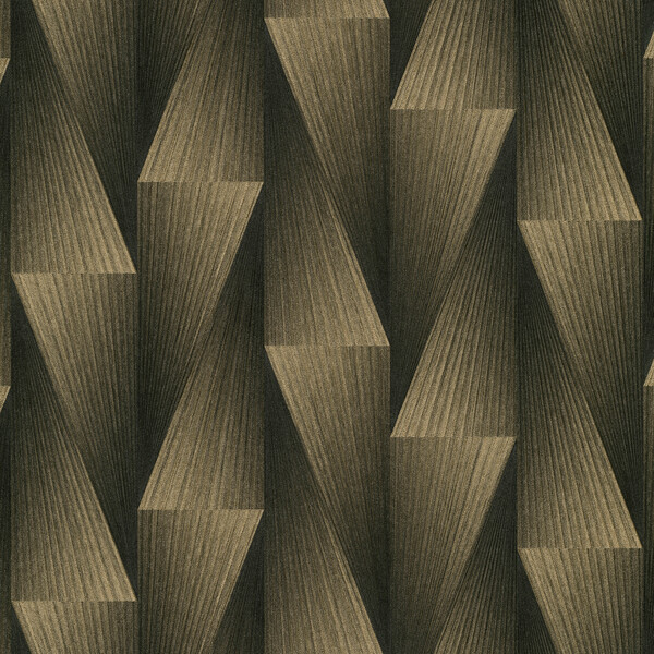 PAPIER PEINT INTISSE TRIANGLE ART DÉCO - OR - GRAPHIQUE - ERISMANN