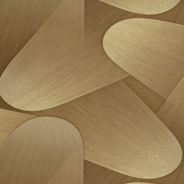 PAPIER PEINT MODERNE ART DÉCO - OR - GRAPHIQUE - ERISMANN