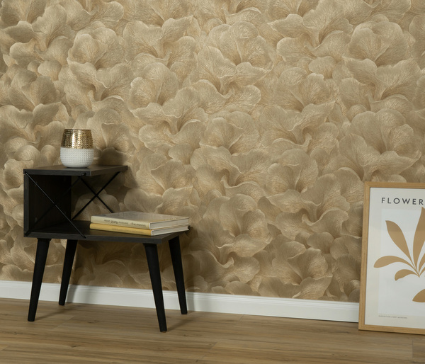 PAPIER PEINT INTISSE CHAMPIGNON - DORE - VÉGÉTAL - ERISMANN – Image 3