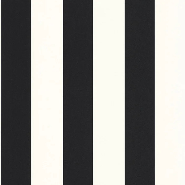 PAPIER PEINT WIDE LINES - BLANC ET NOIR - RAYURES - CASELIO