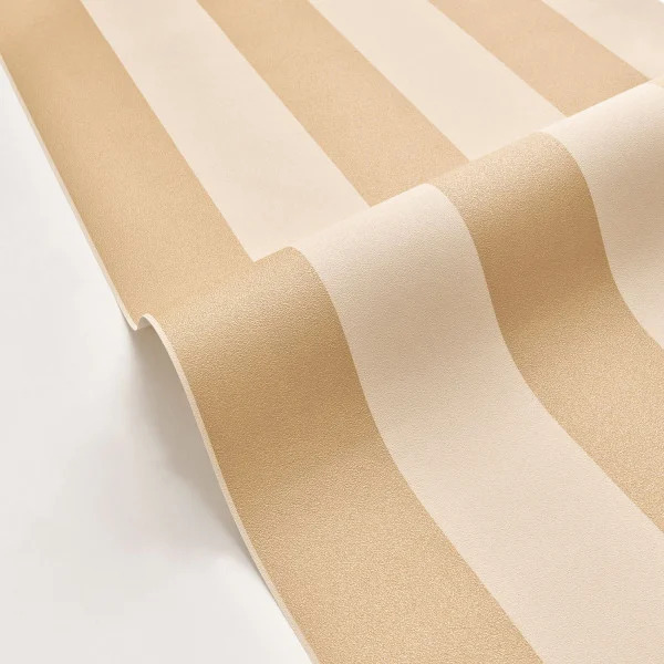PAPIER PEINT WIDE LINES - SABLE - RAYURES - CASELIO – Image 3
