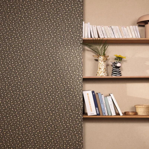 PAPIER PEINT SUMATRA - CAMEL - LÉOPARD - CASELIO – Image 2