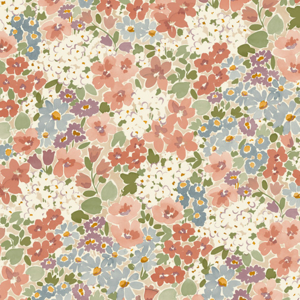 PAPIER PEINT EXPLOSION FLORALE - MULTICOLORE - FLORAL - GRANDECO