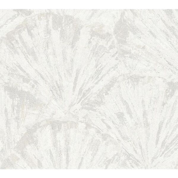 PAPIER PEINT INTISSÉ TESSEN - BLANC ET GRIS - GRAPHIQUE - AS CRÉATION