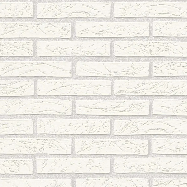PAPIER PEINT BRIQUES 3D - BLANC - ERISMANN