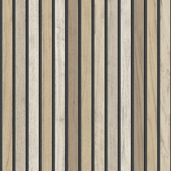 PAPIER PEINT LATTES BOIS - CHENE NATUREL - BOIS - UGÉPA
