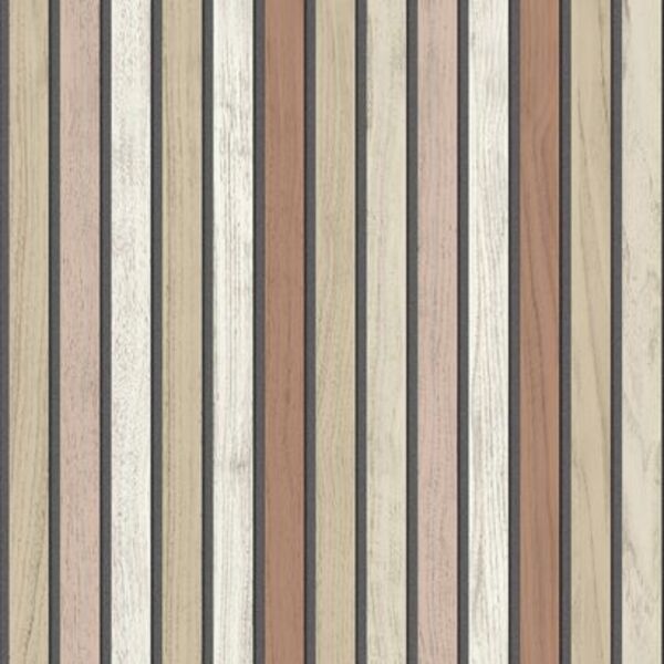 PAPIER PEINT LATTES BOIS - ROSE - BOIS - UGÉPA