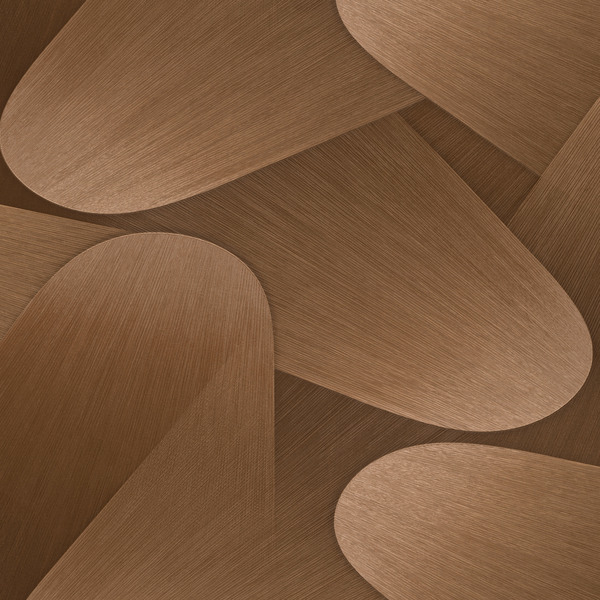 PAPIER PEINT MODERNE ART DÉCO - CUIVRE - GRAPHIQUE - ERISMANN