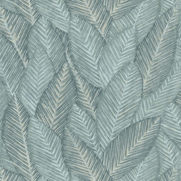 PAPIER PEINT INTISSÉ PALMERAIE - VERT SAUGE - VÉGÉTAL - ERISMANN