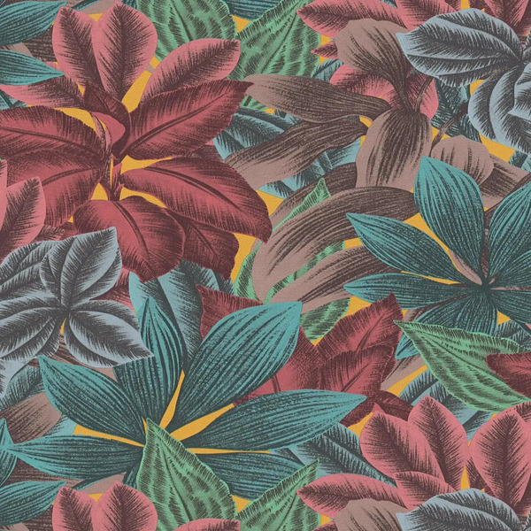 PAPIER PEINT INTISSÉ TROPICAL - MULTICOLORES - VÉGÉTAL - AS CREATION