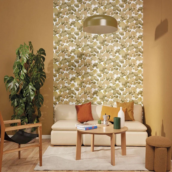 PAPIER PEINT INTISSÉ BALADE ARBRES - MARRON - VÉGÉTAL- CASELIO – Image 2