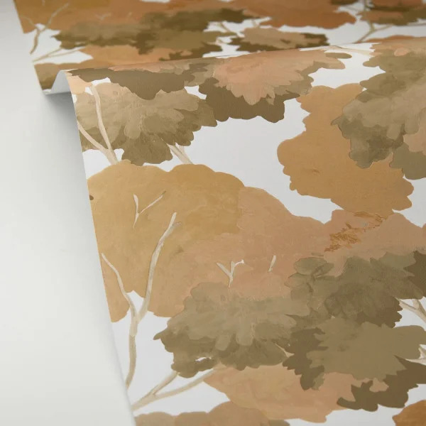 PAPIER PEINT INTISSÉ BALADE ARBRES - MARRON - VÉGÉTAL- CASELIO – Image 3