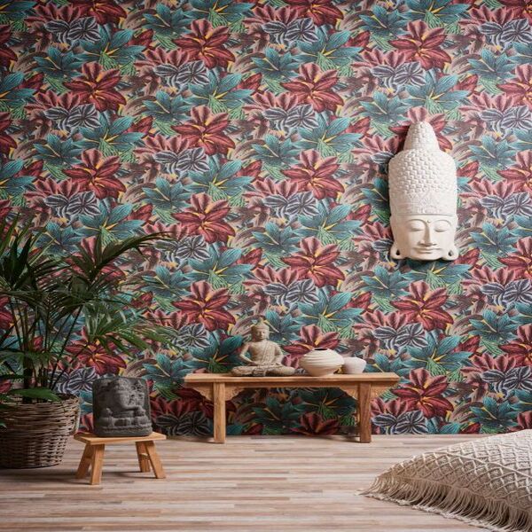 PAPIER PEINT INTISSÉ TROPICAL - MULTICOLORES - VÉGÉTAL - AS CREATION – Image 2