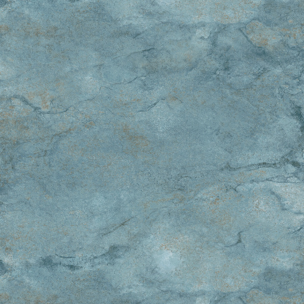 PAPIER PEINT INTISSÉ MELISSA MARBRÉ - BLEU & CUIVRE - MARBRÉ - ERISMANN