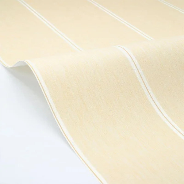 PAPIER PEINT INTISSÉ NAVAIA - BEIGE & BLEU - RAYURES - CASELIO – Image 3