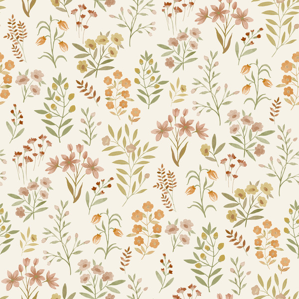 PAPIER PEINT INTISSÉ INIA - BORDEAUX & VERT - FLORAL - GRANDECO